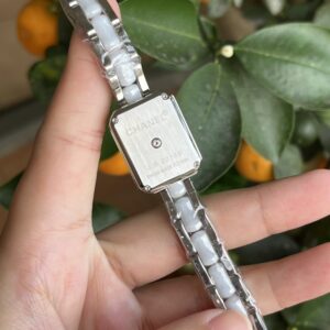 Fake Chanel replica Watch Première Ceramic Watch Steel and white highly resistant ceramic diamonds white lacquer dial H2132