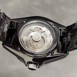 Fake Chanel Replica Watch J12 Watch Calibre 12.2 33 MM Black highly resistant ceramic and steel diamond indicators H9742