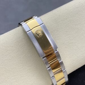 Fake Rolex Replica Watch Datejust 41 Yellow Gold/Steel Champagne Diamond Dial Fluted Bezel Oyster Bracelet 126333