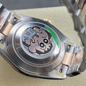 Best Fake Rolex Replica Watch Datejust 41 Rose Gold/Steel "Wimbledon" Slate Roman Dial Fluted Bezel Oyster Bracelet 126331