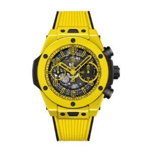 Hublot Big Bang Unico Yellow Magic Ceramic 42mm Black Skeleton Dial Rubber Strap 441.CY.471Y.RX