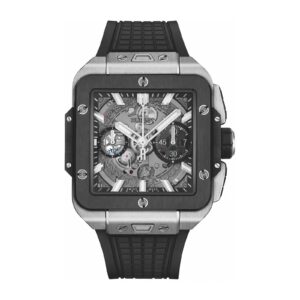 Fake Hublot Replica Watch Square Bang Unico Titanium Ceramic bezel 821.NM.0170.RX