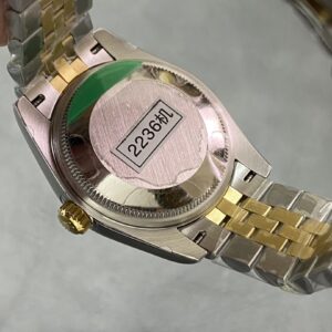 best fake rolex replica watch Lady-Datejust 31 Yellow Gold/Steel Silver Roman Diamond VI Dial & Fluted Bezel Jubilee Bracelet 278273