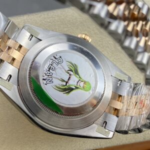 Super Clone Rolex replica watch Datejust 41 Rose Gold/Steel Sundust Index Dial Fluted Bezel Jubilee Bracelet 126331 Clean