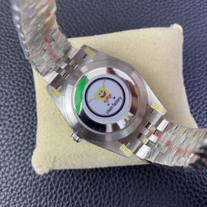 Super Clone Rolex replica watch Datejust 41 White Gold/Steel Slate Diamond Dial Fluted Bezel Jubilee Bracelet 126334 Clean