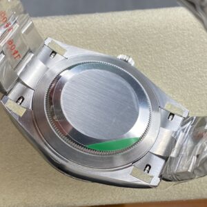 Fake Rolex Replica watch Datejust 41 Stainless Steel White Index Dial Smooth Bezel Oyster Bracelet m126300-0005 ARF