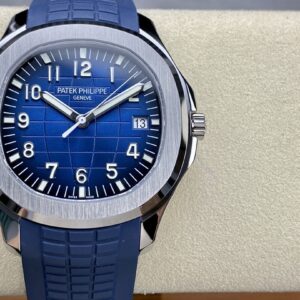 Fake Patek Philippe Replica Watch Aquanaut "Jumbo" White Gold Blue Dial 5168G-001 3KF