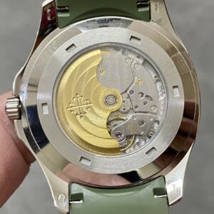 Fake Patek Philippe Replica Watch Aquanaut Jumbo White Gold Khaki Green Dial 5168G-010 3KF