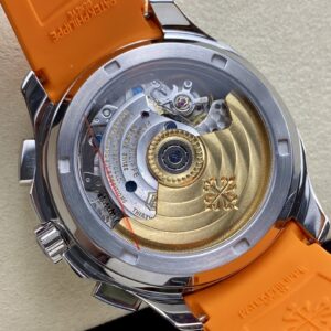 Fake Patek Philippe Replica Watch Aquanaut Chronograph Stainless Steel Black Dial 5968A-001 GRF