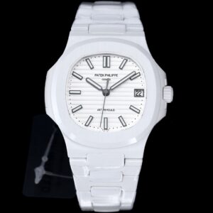 Fake Patek Philippe Replica Watch Nautilus 5711 AET REMOULD White Ceramic