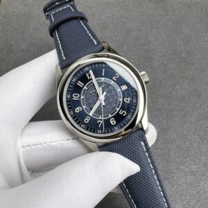Fake Patek Philippe Replica Watch Calatrava Stainless Steel Grey-Blue Dial 6007A-001 ZF