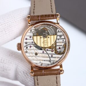Fake Patek Philippe Replica Watch Lady Calatrava Ultra-Thin Rose Gold Silver Dial 7200R-001