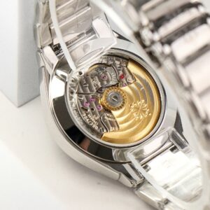 Fake Diamond Watch Replica Patek Philippe Twenty~4 Ladies Stainless Steel Blue Sunburst Dial 7300/1200A-001