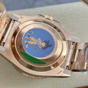 Best Fake Rolex Replica Watch GMT-Master II "Root Beer" Rose Gold Black Dial Oyster Bracelet 126715CHNR Clean