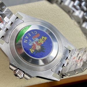 est Fake Rolex Replica Watch GMT-Master II "Sprite" Stainless Steel Black Dial Jubilee Bracelet 126720VTNR Clean