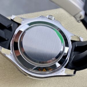 Best Fake Rolex Replica Watch Yacht-Master 42 White Gold Black Dial & Matte Black Oysterflex Strap 226659 ARF