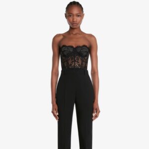 Alexander McQueen Women's Lace Corset in Black