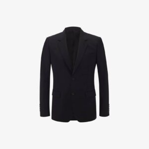 Alexander McQueen Men's Wool Mohair Jacket in Black