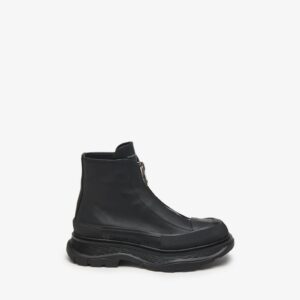 Alexander McQueen Women's Tread Slick Zip Boot in Black