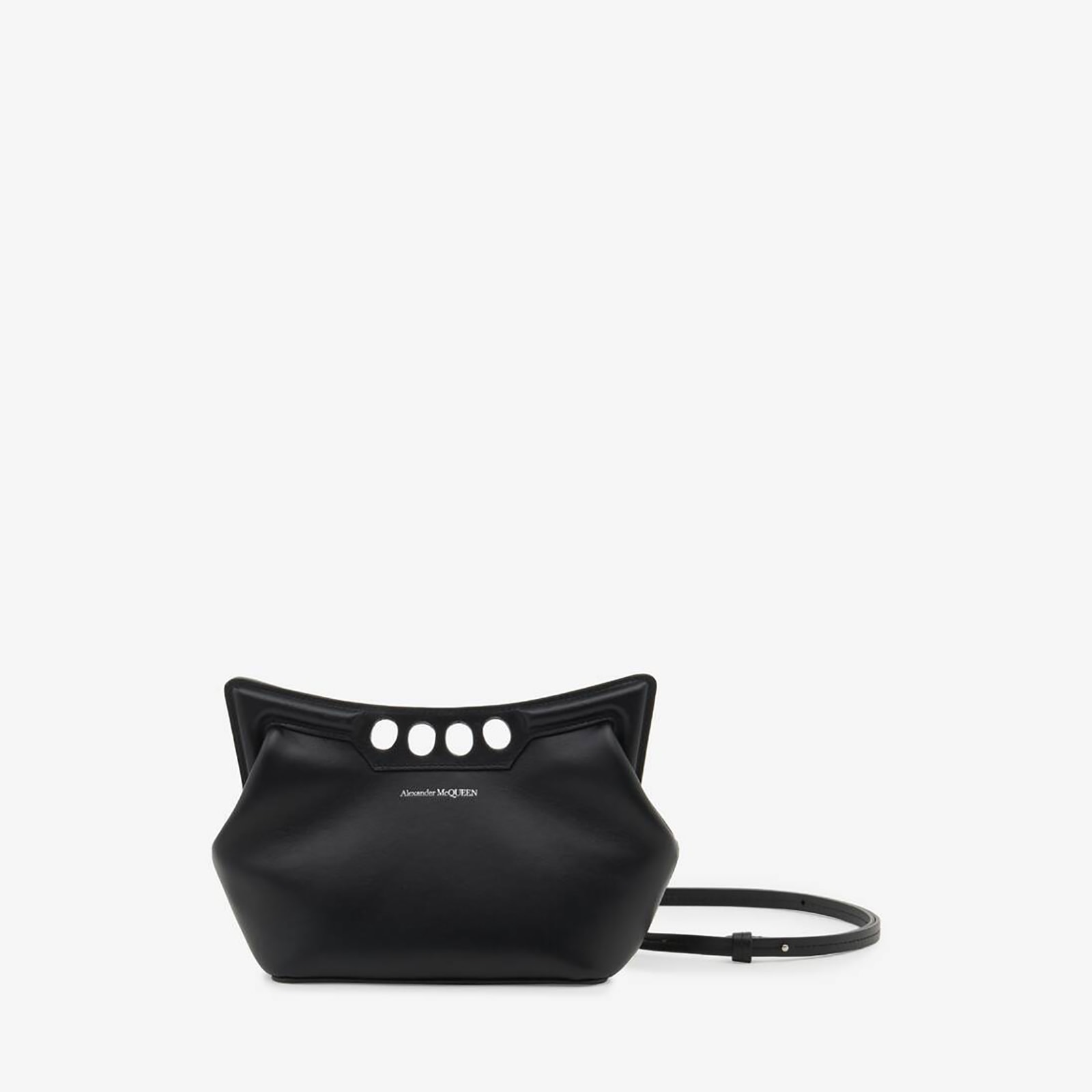 Replica Designer Bags Alexander McQueen The Peak Bag Mini in Black