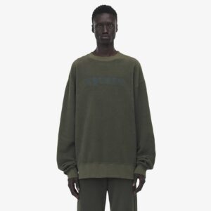 Alexander McQueen Men's McQueen Logo Sweatshirt in Green