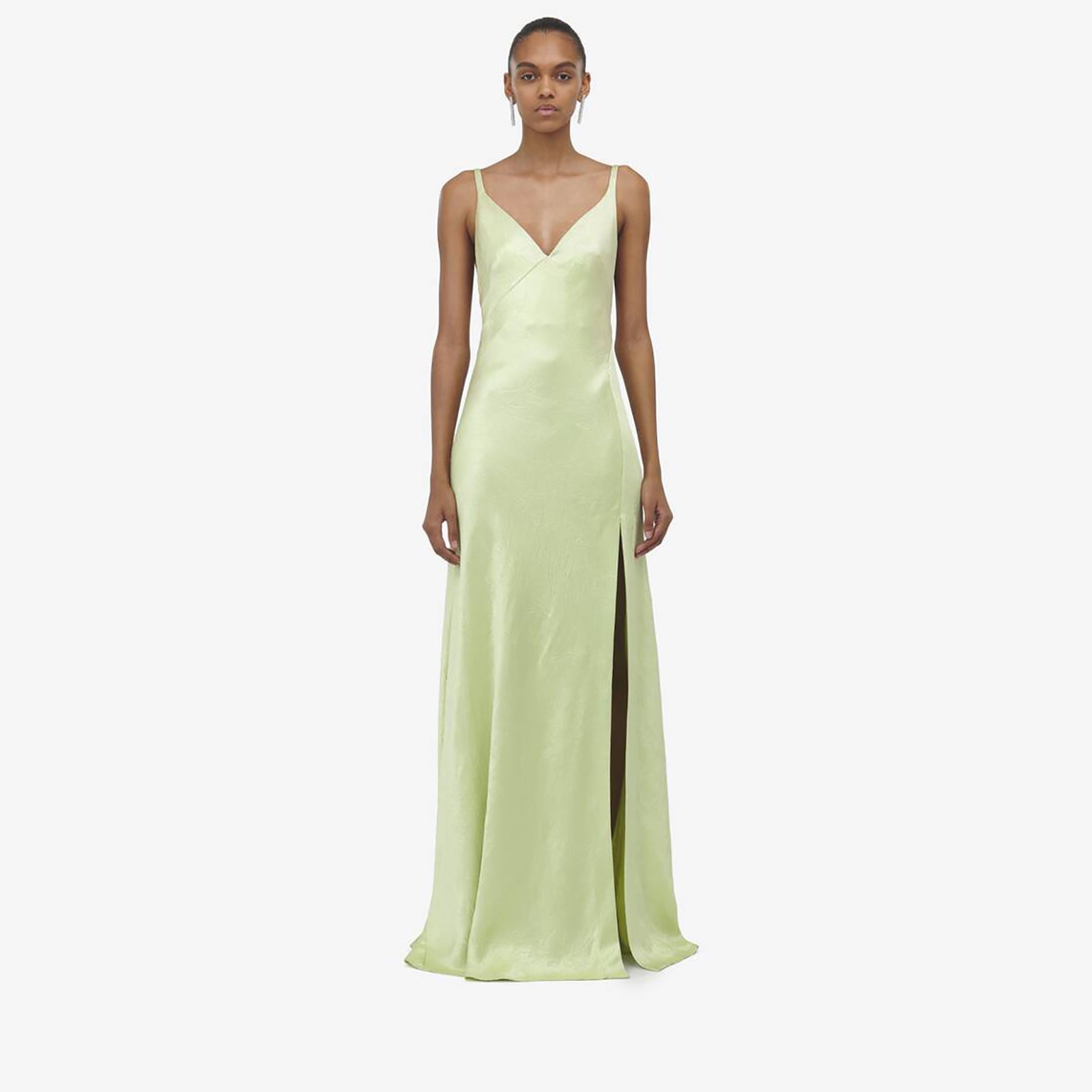 Alexander McQueen Women's Slip Dress in Pale Green