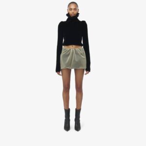 Alexander McQueen Women's Double Mesh Mini Skirt in Blush