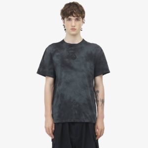 Alexander McQueen Men's Washed Dye T-shirt in Black