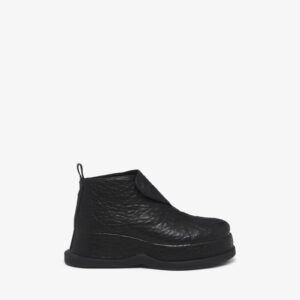 Alexander McQueen Men's Wave Ankle Boot in Black