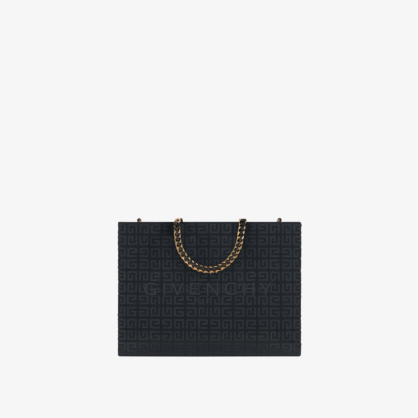 Replica Designer Bags Givenchy Women's Medium G-Tote Shopping Bag In 4G Embroidery With Chain