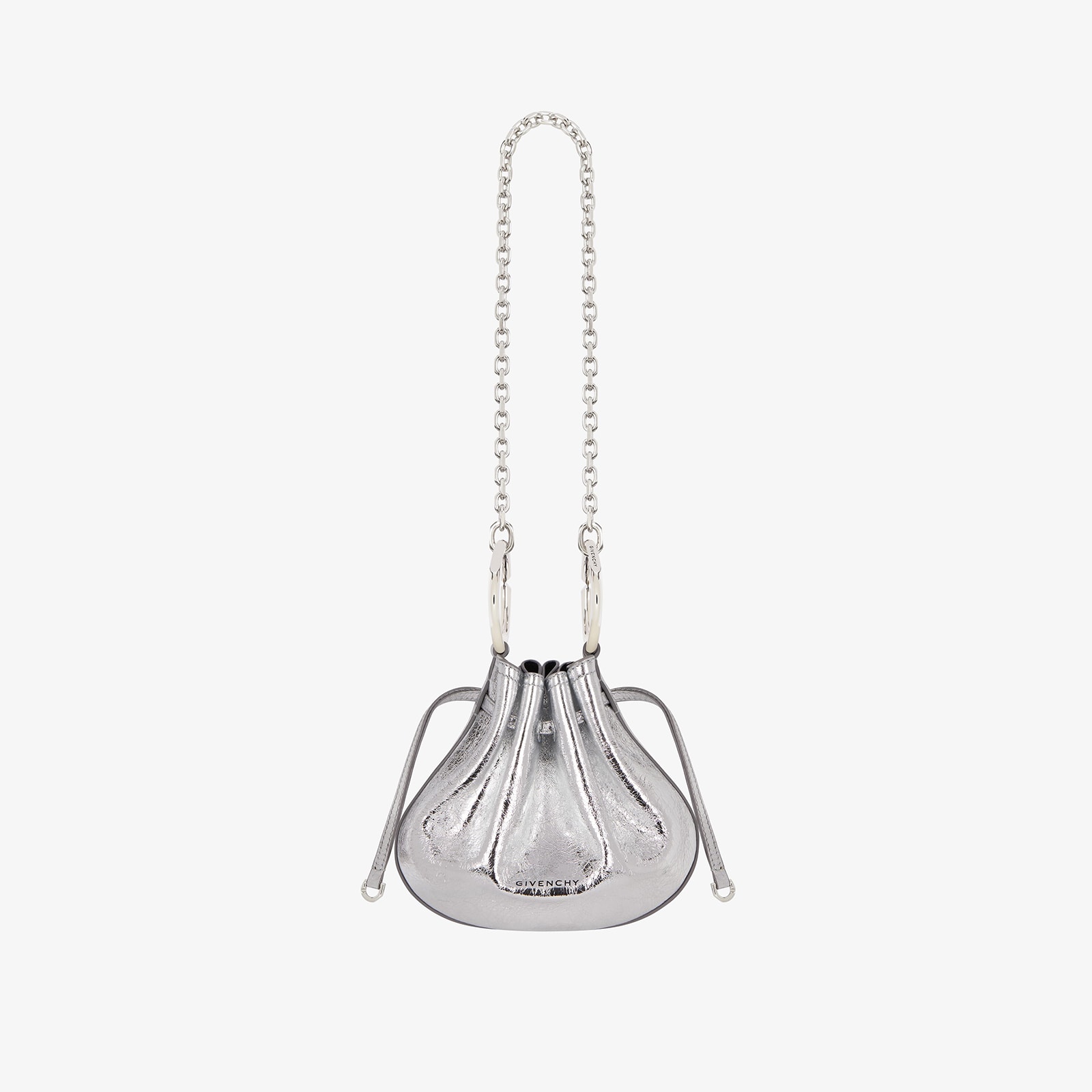 Replica Designer Bags Givenchy Women's Mini Pumpkin Bag In Laminated Leather
