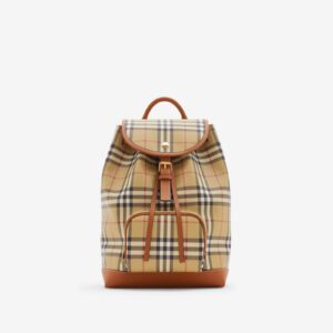 Replica Designer Bag Burberry Check Backpack