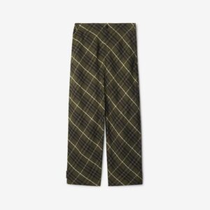 Burberry Check Linen Tailored Trousers