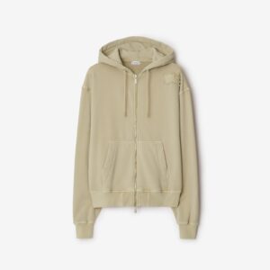 Burberry Cotton Blend Zip Hoodie