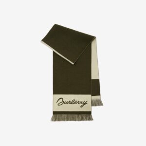 Burberry EKD Logo Wool Scarf