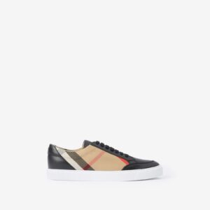 Burberry House Check and Leather Sneakers