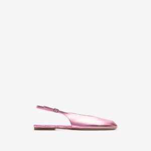 Burberry Leather Baby Slingback Ballerinas