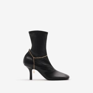 Burberry Leather Slinky Legging Low Boots