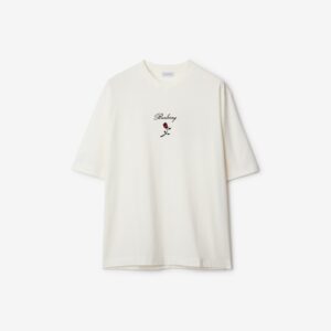 Burberry Logo Rose Cotton T-shirt