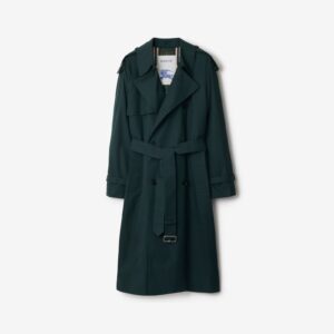 Burberry Long Cotton Blend Trench Coat