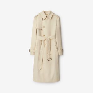 Burberry Long Cotton Blend Trench Coat