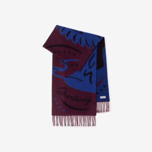 Burberry Mirrored Horse Cashmere Scarf