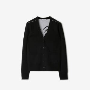 Burberry Mirrored Horse Wool Blend Cardigan