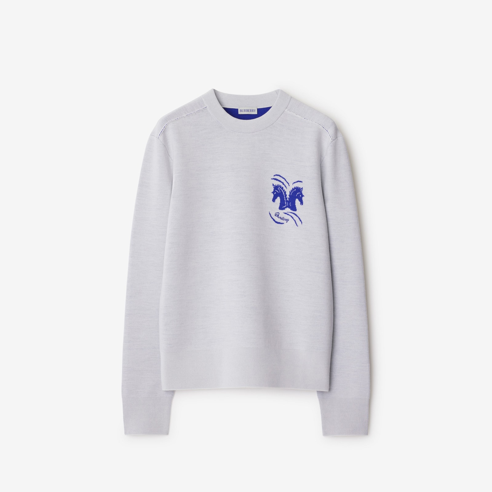 Burberry Mirrored Horse Wool Blend Sweater