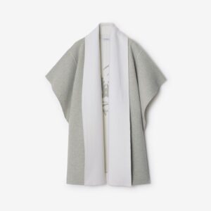 Burberry Mirrored Horse Wool Cashmere Blend Cape