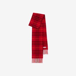 Burberry Narrow Check Cashmere Scarf