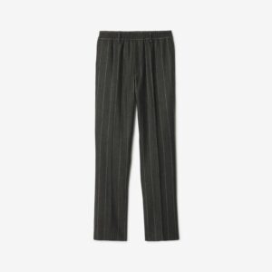 Burberry Pinstriped Wool Tailored Trousers