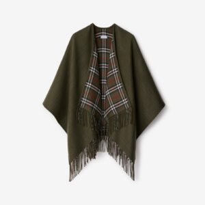 Burberry Reversible Check Wool Cape