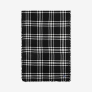 Burberry Reversible Check Wool Silk Scarf