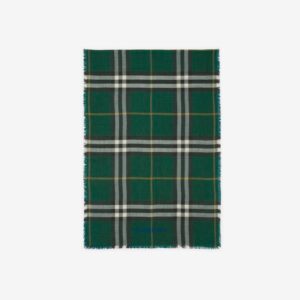 Burberry Reversible Check Wool Silk Scarf